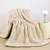 Chunky Knit Throw Blanket
