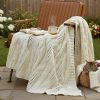 Chunky Knit Chenille Throw Blanket