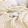Chunky Knit Throw Blanket
