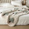 Christmas Tree Chunky Knit Throw Blanket