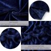 Fleece Throw Blanket Navy Blue