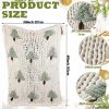 Christmas Tree Chunky Knit Throw Blanket