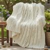 Chunky Knit Chenille Throw Blanket