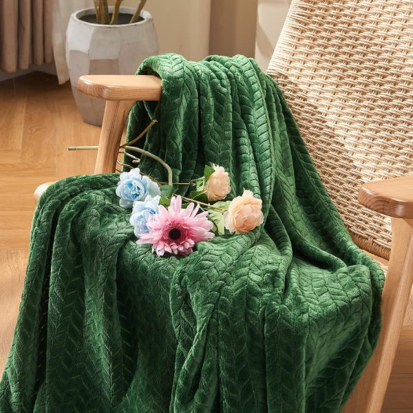 img-c494558f9545ca81099e Fleece Throw Blanket Green