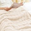 3D Checkered Fleece Throw Blanket