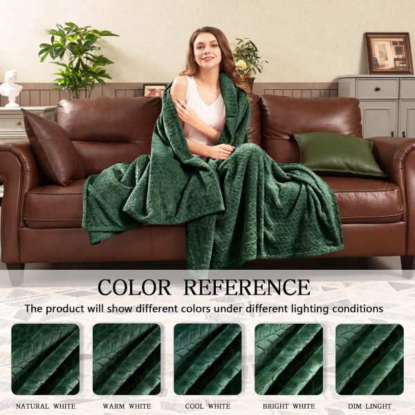 img-e8d2a07c95511b43900a Fleece Throw Blanket Green